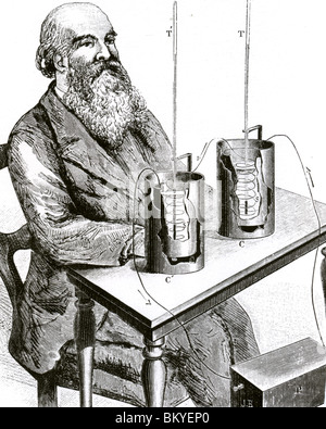 JAMES PRESCOTT JOULE, physicien anglais (1818-1889) - voir description ci-dessous Banque D'Images