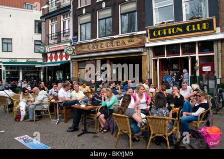 Cafe Cuba Cotton Club Amsterdam Nieuwmarkt Cafe Restaurant bar pub Pays-Bas Banque D'Images