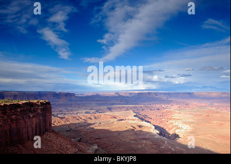 Buck Canyon Overlook, Canyonlands National Park, les îles dans le ciel, Moab, Utah, USA Banque D'Images