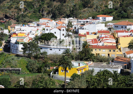 Village sur la grande île des Canaries, Espagne Banque D'Images