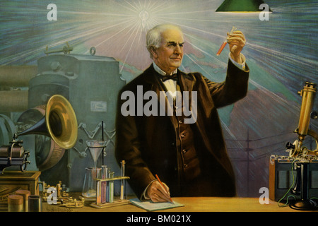 Thomas Alva Edison Banque D'Images