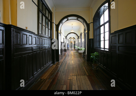 L'hôtel Astor House Pujiang,, hall, hôtel traditionnel, style tudor, flair, intérieur victorien Banque D'Images