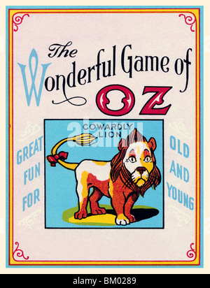 Le jeu merveilleux de Oz - lion lâche Banque D'Images