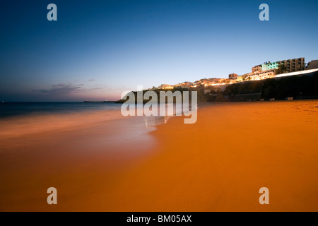 La plage Peneco, ville d'Albufeira, district de Faro, région d'Algarve, Portugal Banque D'Images