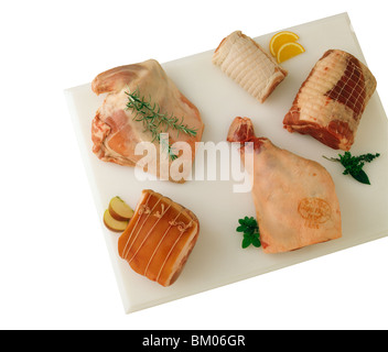 Les coupures et les articulations de la viande Banque D'Images