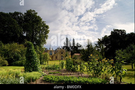 La maison gothique dans Woerlitzer Park, Woerlitz, Saxe-Anhalt, Allemagne, Europe, UNESCO World Heritage site Banque D'Images