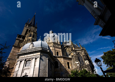 Cathédrale d'Aix, Aix-la-Chapelle, Rhénanie du Nord-Westphalie, Allemagne, Europe Banque D'Images