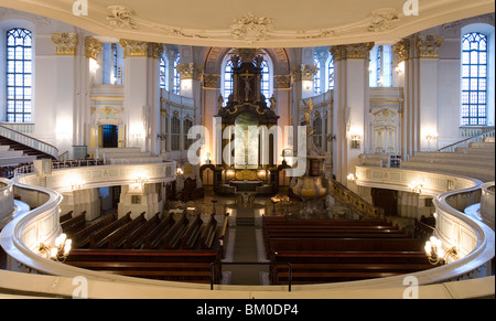 L'église Saint Michel, appelé Michel, Hambourg, Allemagne, Europe Banque D'Images