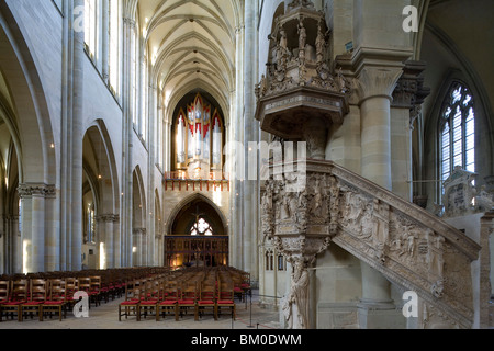 Chœur de la cathédrale de Magdebourg, sur l'Elbe, Magdebourg, Saxe-Anhalt, Allemagne, Europe Banque D'Images