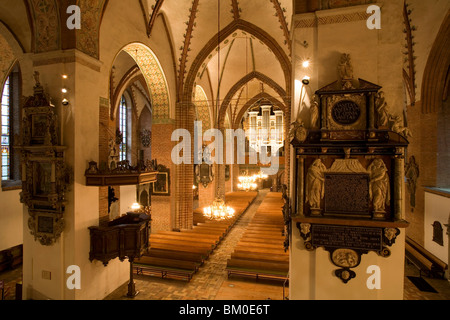 Vue de l'orgue de la cathédrale de Schleswig, Schleswig, Schleswig-Holstein, Allemagne, Europe Banque D'Images