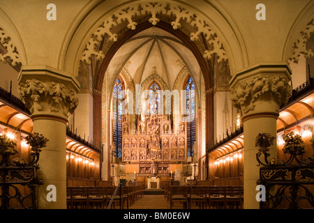 L'Brueggemann ou Bordesholmer autel à l'intérieur de la cathédrale de Schleswig, Schleswig, Schleswig-Holstein, Allemagne, Europe Banque D'Images