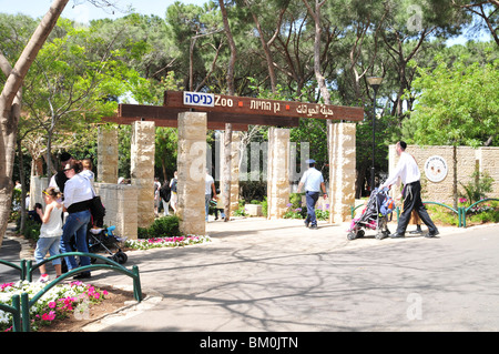 Israël, Haifa, Gan Ha'em ('the mother's garden') sur la Montagne de Carmel Le zoo de Haïfa Banque D'Images