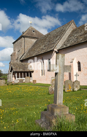 Royaume-uni, Angleterre, Herefordshire, Kempley, St Mary's, l'ancienne église, construite autour de 1075 Banque D'Images