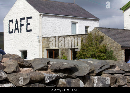 Trois pics Cafe, Horton-In-Ribblesdale Banque D'Images