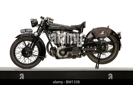 1931 Brough Superior SS100 moto moteur JAP Banque D'Images