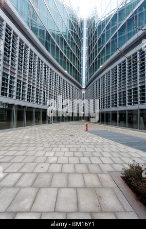 Détail, Palazzo della Regione nouveau bâtiment, conçu par Pei Cobb Freed & Partners, Milan, Lombardie, Italie, Europe Banque D'Images