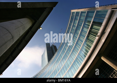 Détail, Palazzo della Regione nouveau bâtiment, conçu par Pei Cobb Freed & Partners, Milan, Lombardie, Italie, Europe Banque D'Images