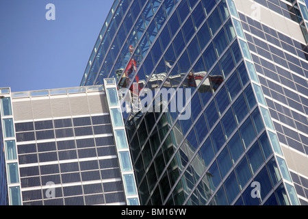 Détail, Palazzo della Regione nouveau bâtiment, conçu par Pei Cobb Freed & Partners, Milan, Lombardie, Italie, Europe Banque D'Images