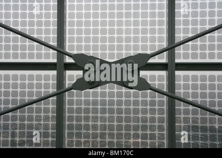 Détail, Palazzo della Regione nouveau bâtiment, conçu par Pei Cobb Freed & Partners, Milan, Lombardie, Italie, Europe Banque D'Images