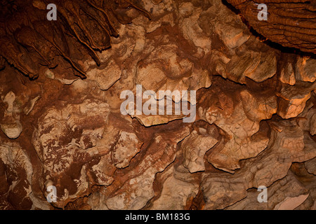 Détail de Mammoth Caves formations, Kentucky, USA Banque D'Images