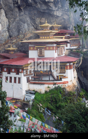 Tigers nid (Taktsang Goemba), la vallée de Paro, Bhoutan, Asie Banque D'Images