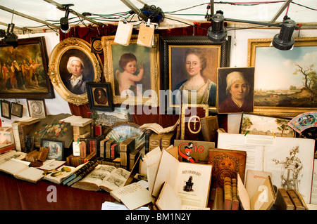 Bruxelles Bruxelles Place de grand marché d'antiquités de sablon sablon grote Banque D'Images