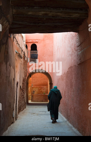 Street dans le souk, Medina, Marrakech (Marrakech), Maroc, Afrique du Nord, Afrique Banque D'Images