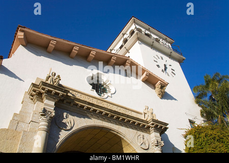 Palais de justice du comté de Santa Barbara, Santa Barbara, Californie, États-Unis d'Amérique, Amérique du Nord Banque D'Images