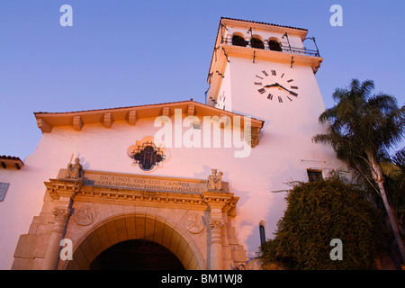 Palais de justice du comté de Santa Barbara, Santa Barbara, Californie, États-Unis d'Amérique, Amérique du Nord Banque D'Images