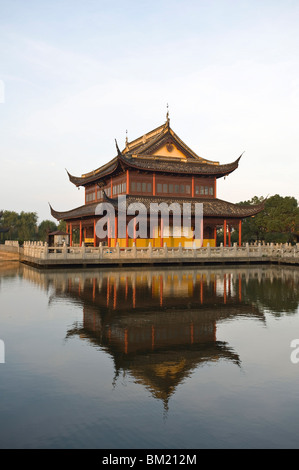 Temple Quanfu, Zhouzhuang, Jiangsu, Chine Banque D'Images