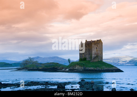 Château de Stalker, près de Port Appin, Argyll, Highlands, Ecosse, Royaume-Uni, Europe Banque D'Images