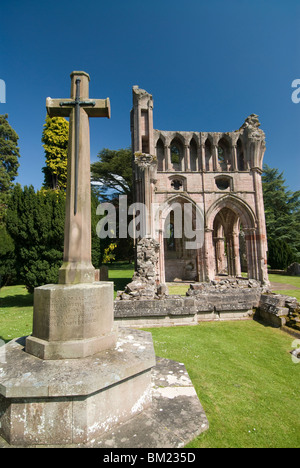 Abbaye de Dryburgh, près de St Boswells, Borders, Scotland, Royaume-Uni, Europe Banque D'Images