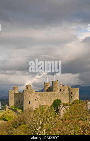 Château de Harlech, UNESCO World Heritage Site, Gwynedd, Pays de Galles, Royaume-Uni, Europe Banque D'Images