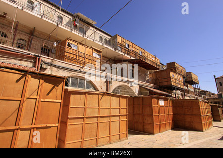 Israël, Jérusalem, Souccot À Mea Shearim neighborhood Banque D'Images