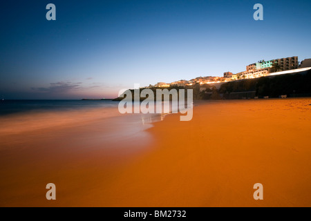 La plage Peneco, ville d'Albufeira, district de Faro, région d'Algarve, Portugal Banque D'Images