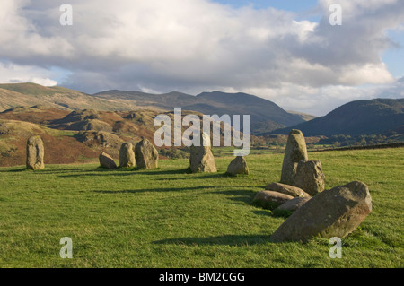 Saint John's, dans la vallée et l'Helvellyn vont de cercle de pierres de Castlerigg, près de Keswick, Lake District, Cumbria, Royaume-Uni Banque D'Images