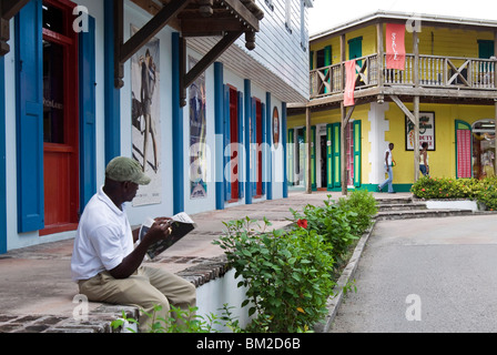 Zone Portuaire, St.John's, Antigua, Iles sous le vent, Antilles, Caraïbes Banque D'Images