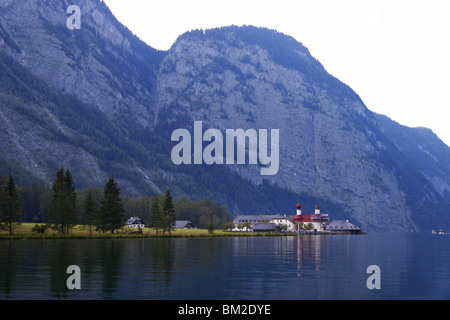 Alpes, montagnes, Berchtesgaden, Königssee Bartholomä Banque D'Images