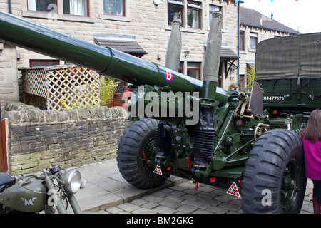 Véhicules sur l'affichage à Haworth 1940 week-end 2010 Banque D'Images