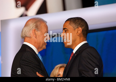 Joe Biden et Barack Obama Banque D'Images