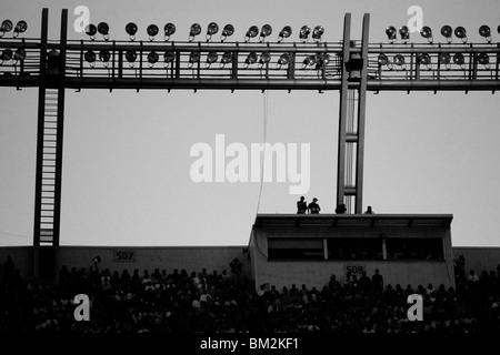 La sécurité dans les stands à Invesco Banque D'Images