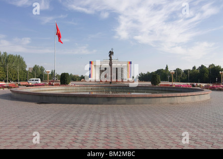 La place Ala-Too, Bichkek, Kirghizistan Banque D'Images
