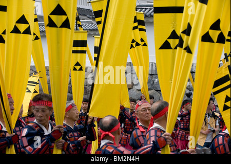 Dans le samouraï Odawara Hojo Godai Festival tenu en mai au château d'Odawara à Kanagawa, Japon Banque D'Images