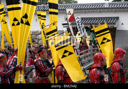 Dans le samouraï Odawara Hojo Godai Festival tenu en mai au château d'Odawara à Kanagawa, Japon Banque D'Images