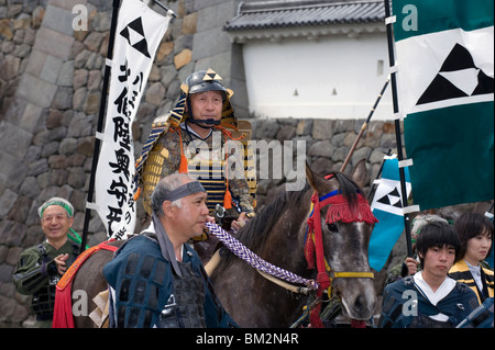 Dans le samouraï Odawara Hojo Godai Festival tenu en mai au château d'Odawara à Kanagawa, Japon Banque D'Images