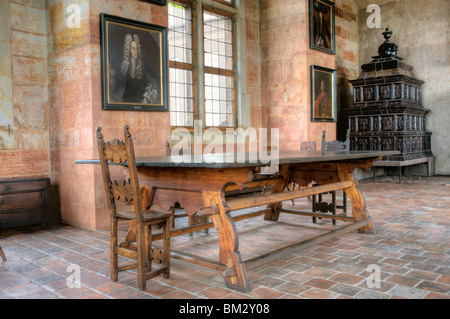 Vieux Palais Royal, Ludvik,aile - intérieur du château de Prague Banque D'Images