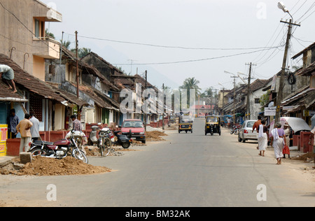 Maisons d'kalpathy palakad dans village du patrimoine culturel,Kerala, Inde Banque D'Images