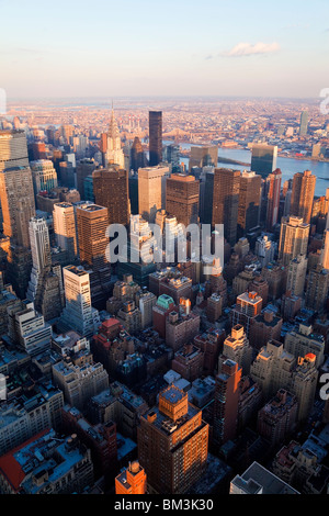 USA, New York, Manhattan, Elevated view de midtown Manhattan