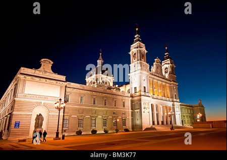 La cathédrale de l'Almudena, Madrid, Espagne Banque D'Images