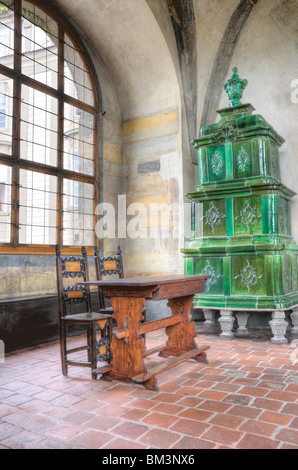 Vieux Palais Royal, Ludvik,aile - intérieur du château de Prague Banque D'Images